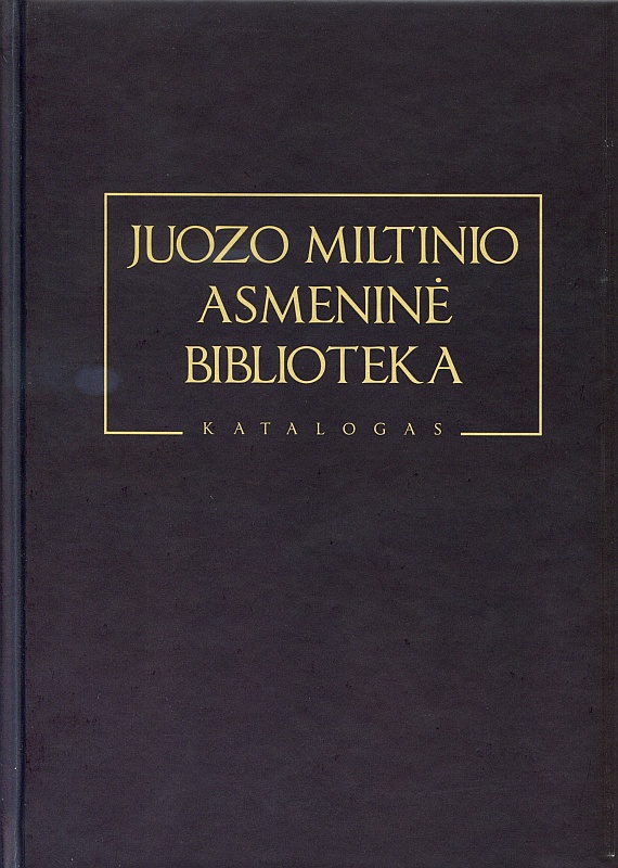 Juozo Miltinio asmeninė biblioteka