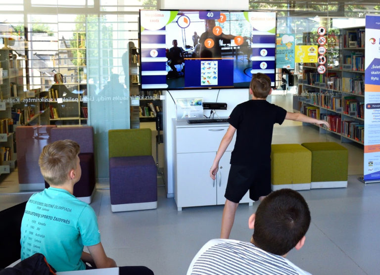 Children playing computer games