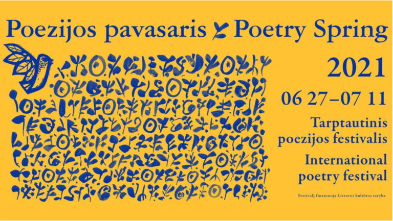 Festivalio „Poezijos pavasaris“ plakatas