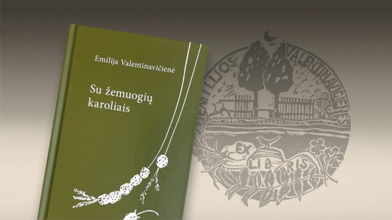 Knygos viršelio ir „Ekslibris Emilijos Valentinavičienės“ autorė – Lolita Braza (linoraižiniai, 2022)