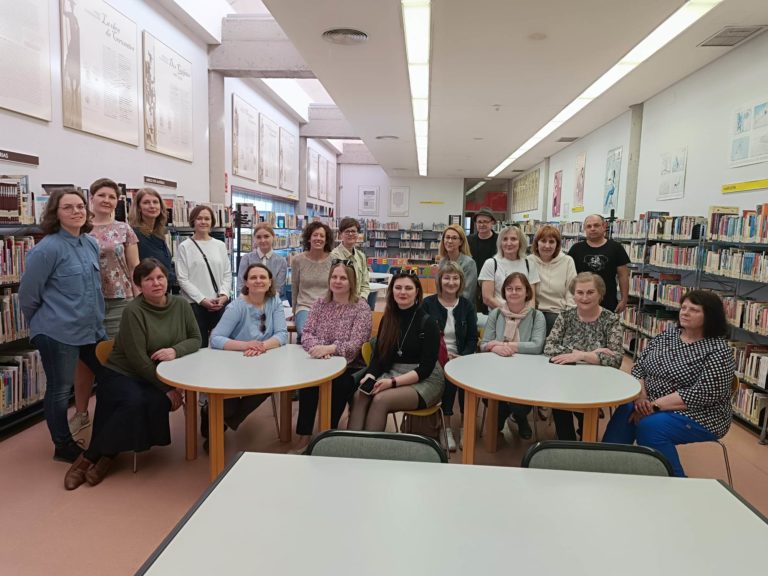 Panevėžio regiono bibliotekininkai Alcala de Henares miesto bibliotekoje