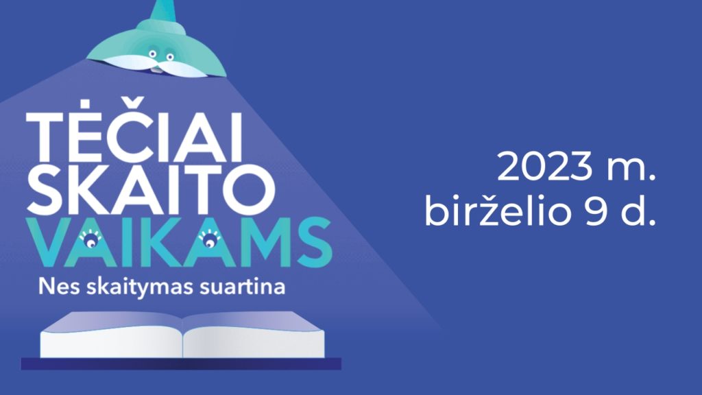 Smagi akcija „Tėčiai skaito vaikams“ bibliotekoje