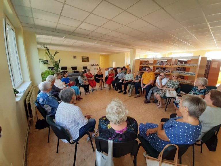 Emilijos Latėnaitės edukacija audiosensorinėje bibliotekoje Panevėžyje