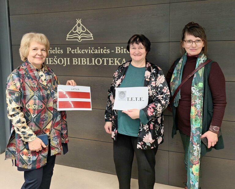 Latvian partners in Panevėžys County Public Library