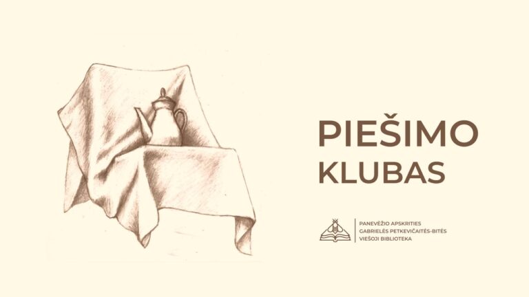 Nupiešta arbatinis ant drobule uždengtos kėdės