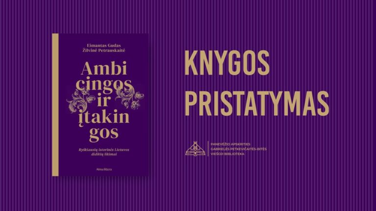 Knygos viršelis violetiniame fone