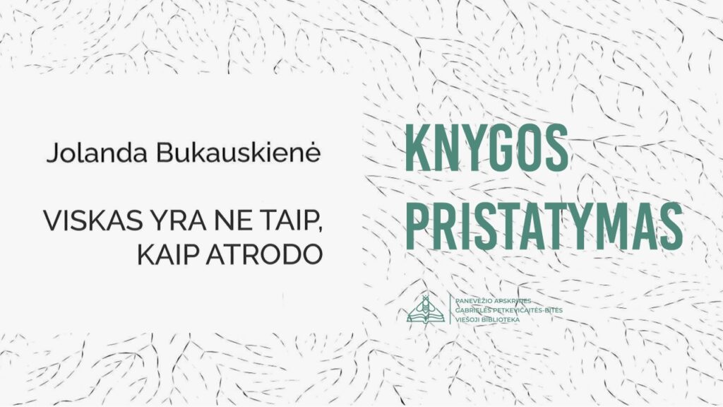 Jolandos Bukauskienės poezijos knygos pristatymas
