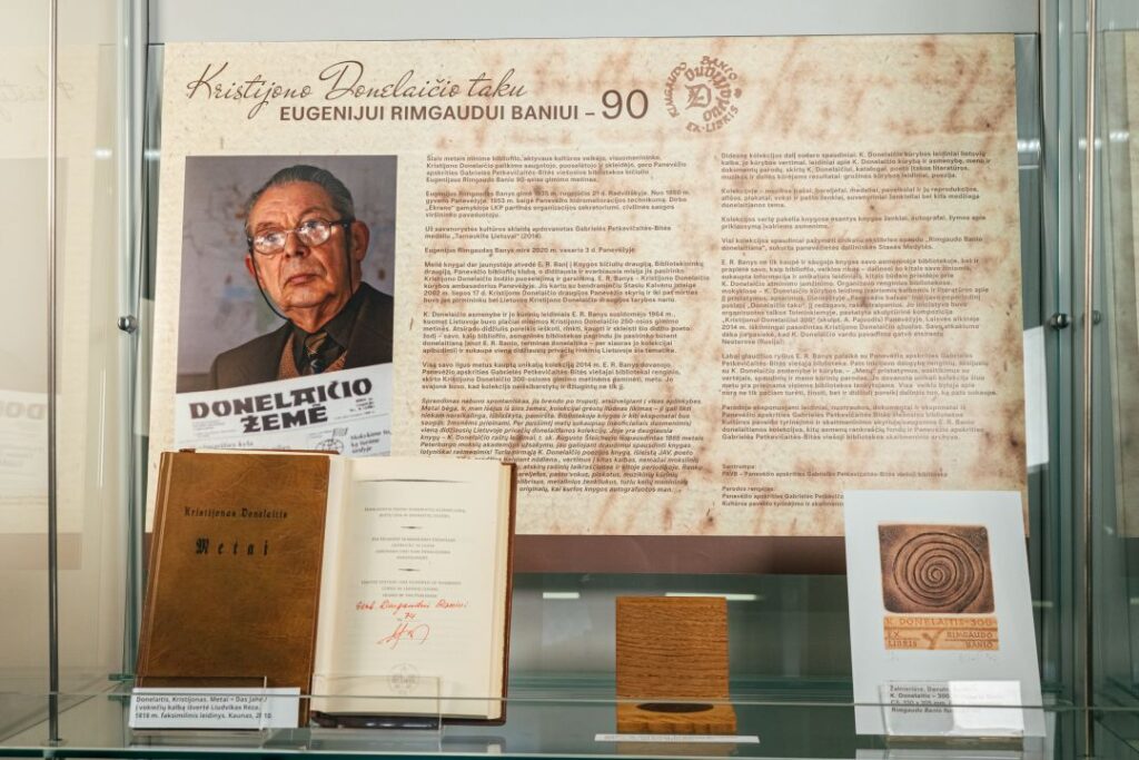Paroda „Kristijono Donelaičio taku: Eugenijui Rimgaudui Baniui – 90“