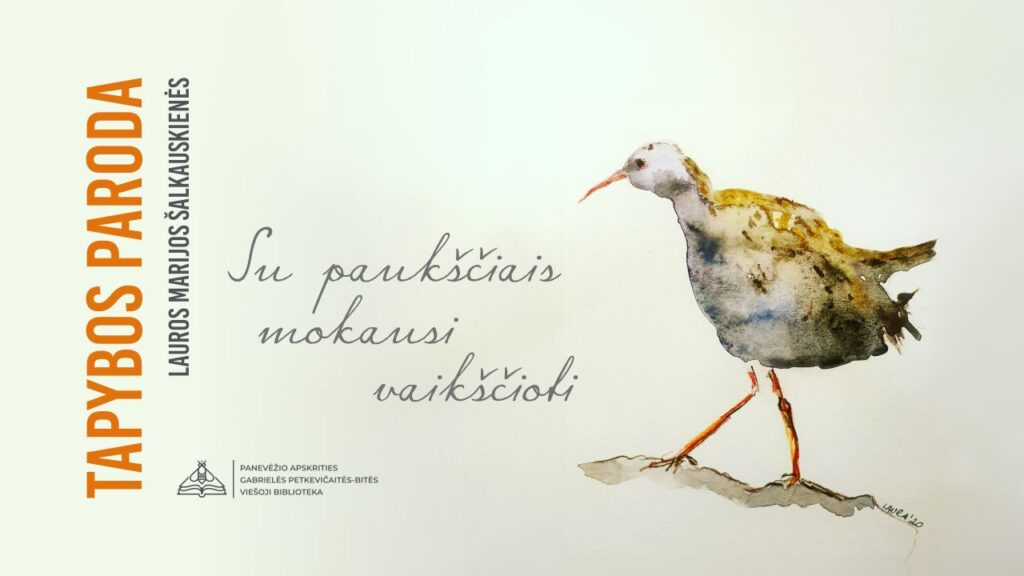 Bibliotekoje – pasivaikščiojimas su paukščiais