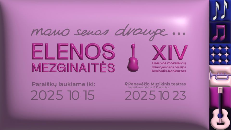 Jaunuosius kūrėjus kviečia burtis festivalis-konkursas „Mano senas drauge…“