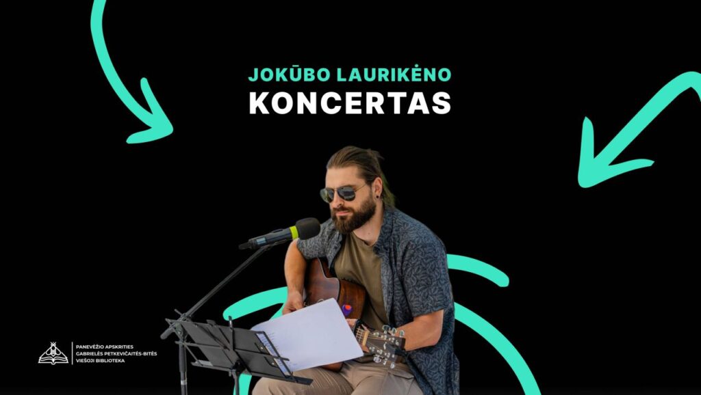 Bibliotekoje – jauno kūrėjo autorinė muzika