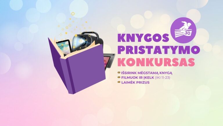 Knygos pristatymo konkurso vizualas
