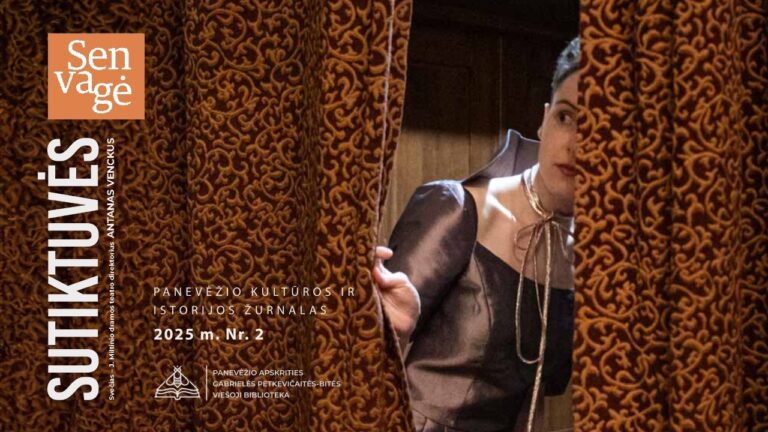 Žurnalo viršelio fragmentas - moteris žiūri pro praskleistas užuolaidas