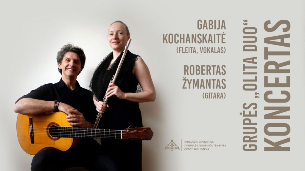 Bibliotekoje koncertuos grupė „Olita Duo“