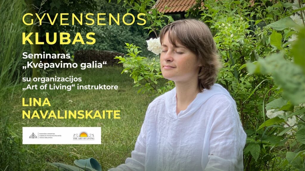 Gyvensenos klube – seminaras apie kvėpavimo naudą