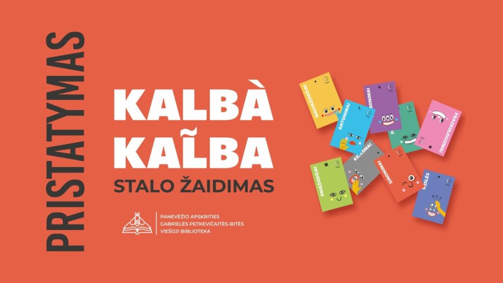 Edukacinio stalo žaidimo „Kalbà kalb̃a“ pristatymas