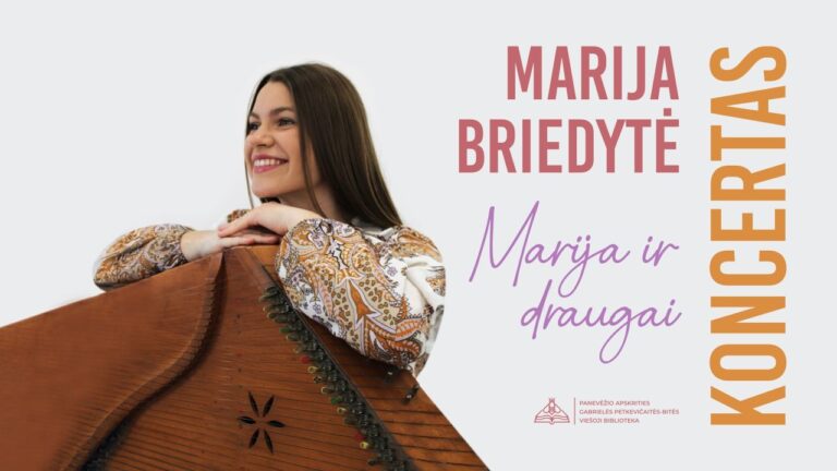 Marijos Briedytės koncertas bibliotekoje „Marija ir draugai“