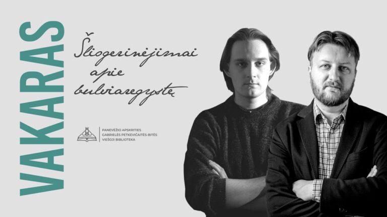 Du vyrai politologas Paulius Gritėnas bei režisierius, dramaturgas, poetas Orestas Razumas