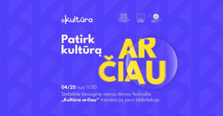 ekultūra renginys 04.25