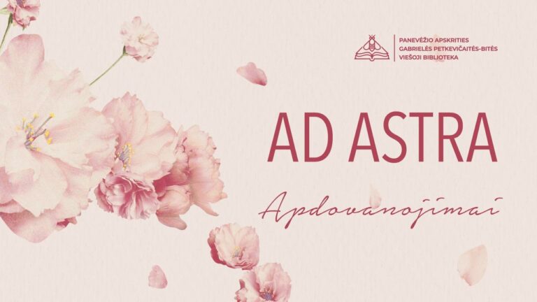 Biblioteka jau 10-ąjį kartą įteiks nominacijos „Ad astra“ apdovanojimus Panevėžio regiono bibliotekininkams