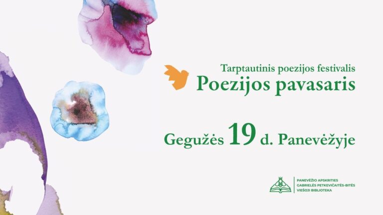 Prie bibliotekos vyks tarptautinio festivalio „Poezijos pavasaris“ renginys