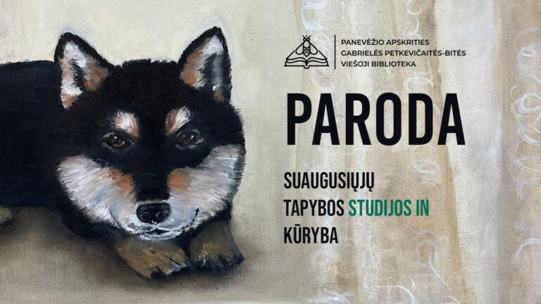 Parodos autoriaus tapytas augintinis juodai rudas baltas šuo