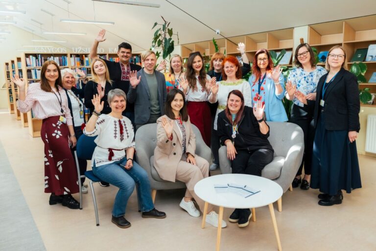 Bibliotekoje tarptautinėje stažuotėje lankosi Ukrainos bibliotekų specialistai