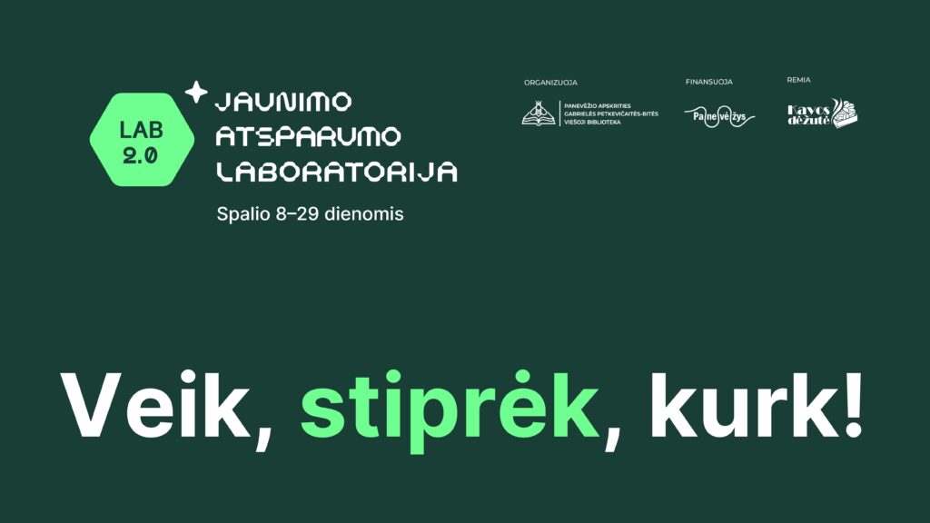 Bibliotekoje vėl įsikurs jaunimo laboratorija