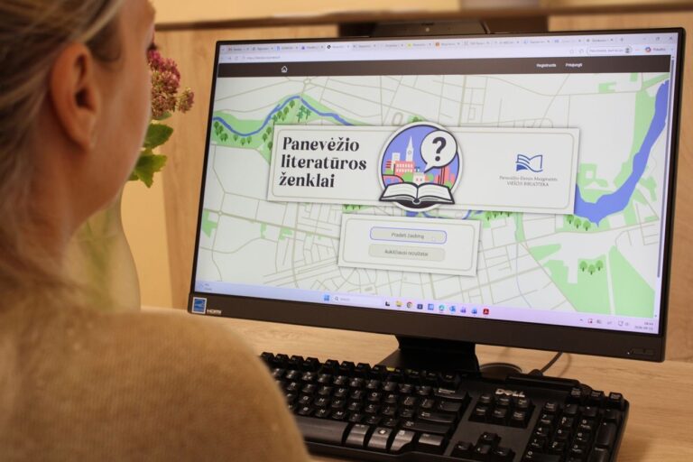 Panevėžio Elenos Mezginaitės viešoji biblioteka pristato naują interaktyvų žaidimą „Panevėžio literatūros ženklai“