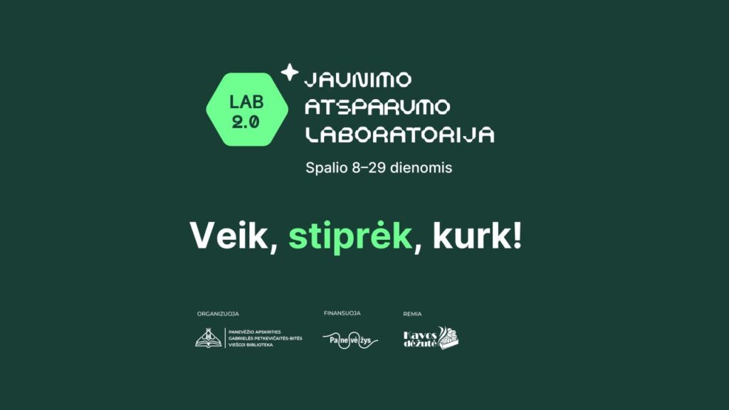 Bibliotekoje vėl įsikurs jaunimo laboratorija