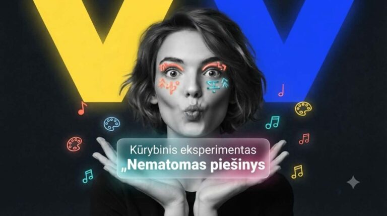 Kūrybinis eksperimentas NEMATOMAS PIEŠINYS