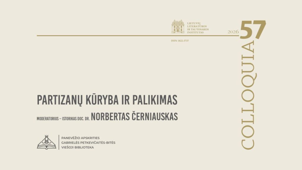 Bibliotekoje – apie Lietuvos partizanų kūrybą ir palikimą  